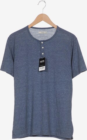 MANGO MAN Shirt in L in Blue: front