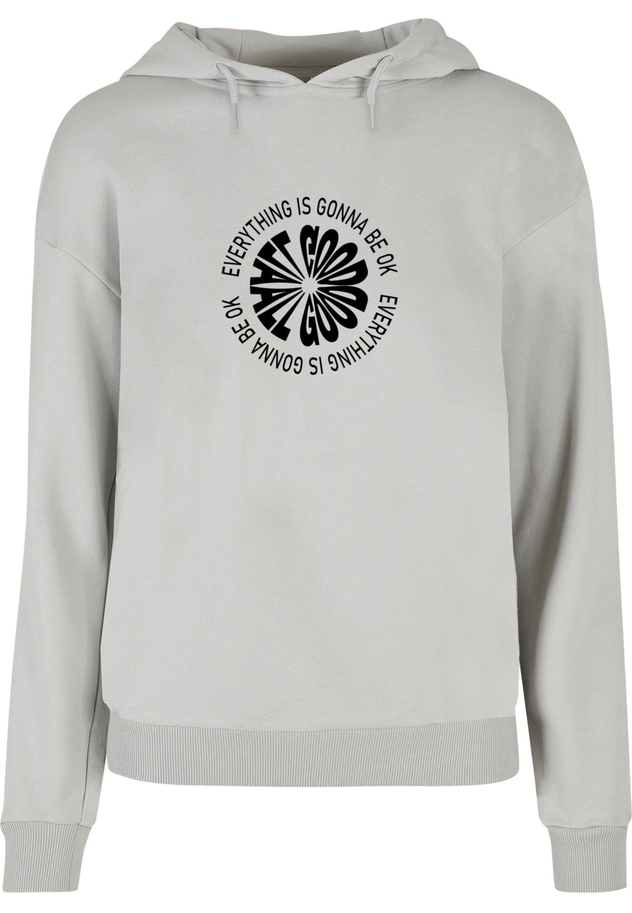 Merchcode Sweatshirt 'All Good Everyday' in Grey: front