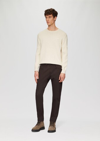 s.Oliver Regular Broek in Bruin: voorkant