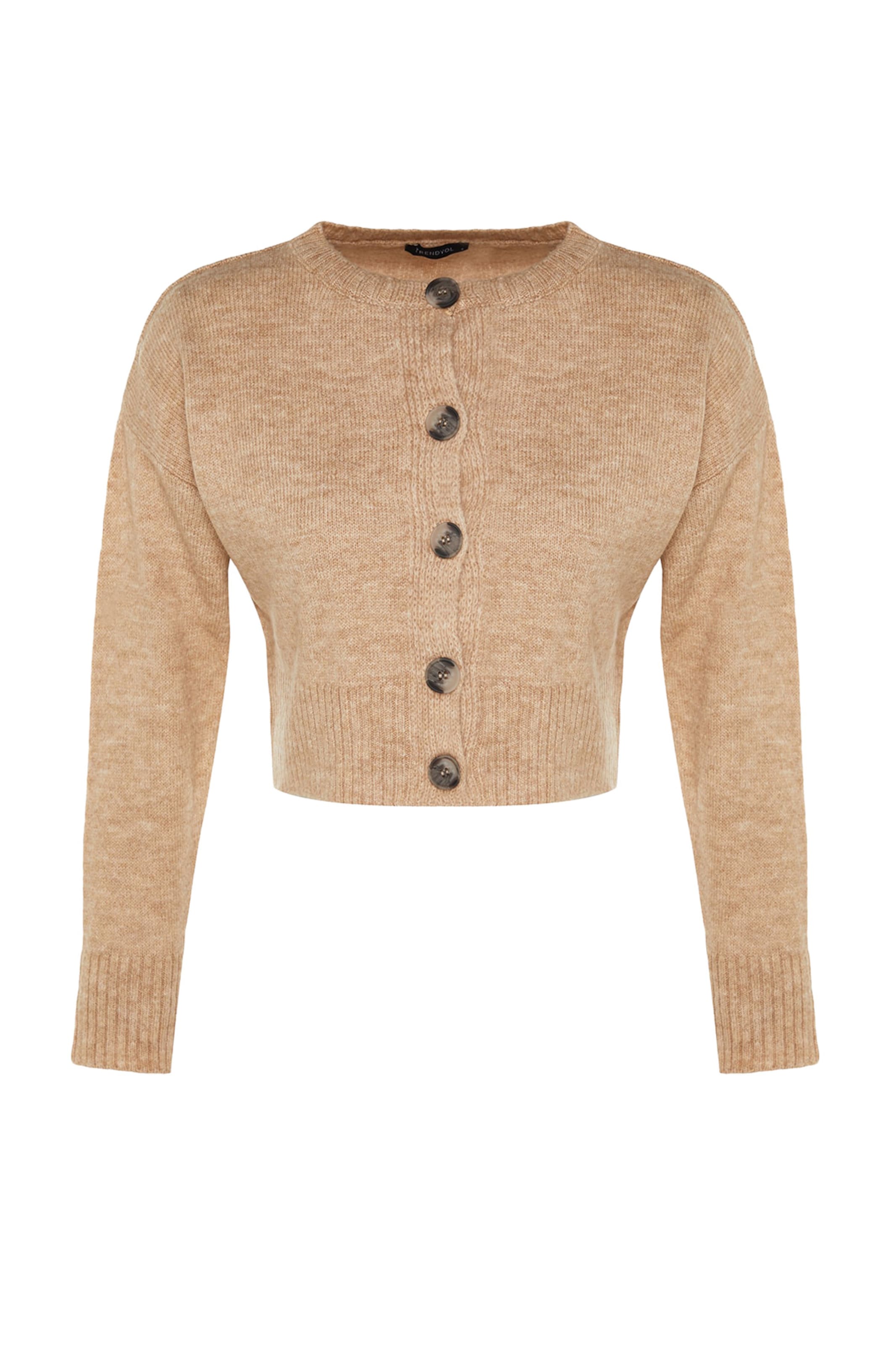 Trendyol Cardigan en XS en beige chiné, Vue avec produit