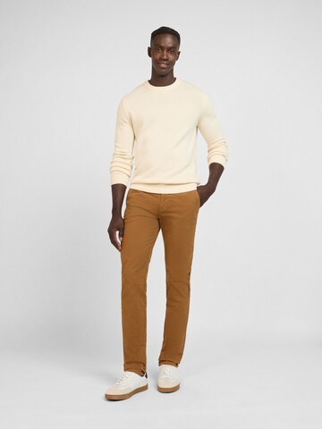 WOTEGA Slimfit Hose 'Glenn' in Beige