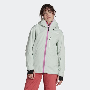 ADIDAS TERREX Athletic Jacket 'Resort' in Green: front