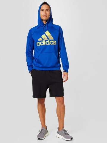 ADIDAS SPORTSWEAR - Sweatshirt de desporto 'Aeroready Game And Go Big Logo' em azul