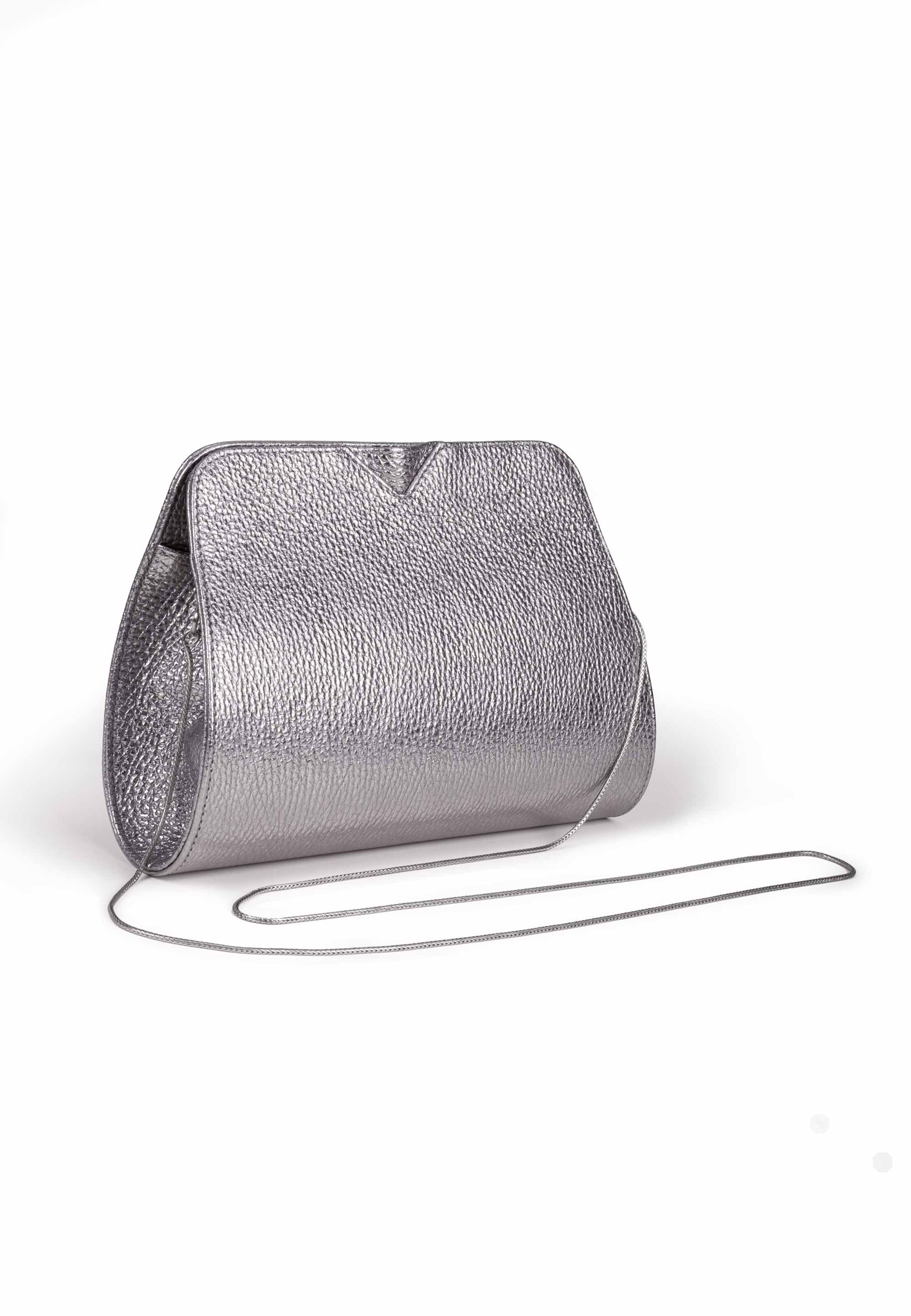 Gretchen Clutch 'Lyra Clutch Two' in Silver