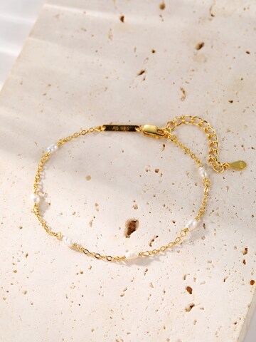Hey Happiness Bracelet 'Pearl Line' in Gold