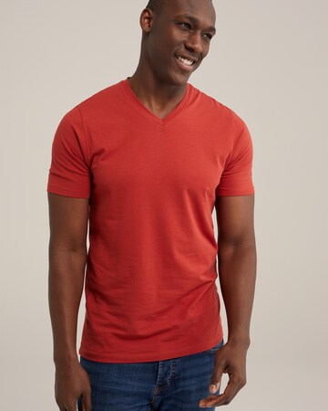 T-Shirt WE Fashion en rouge : devant