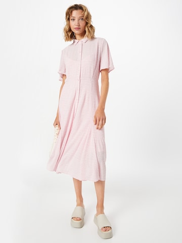 NÜMPH Košilové šaty – pink