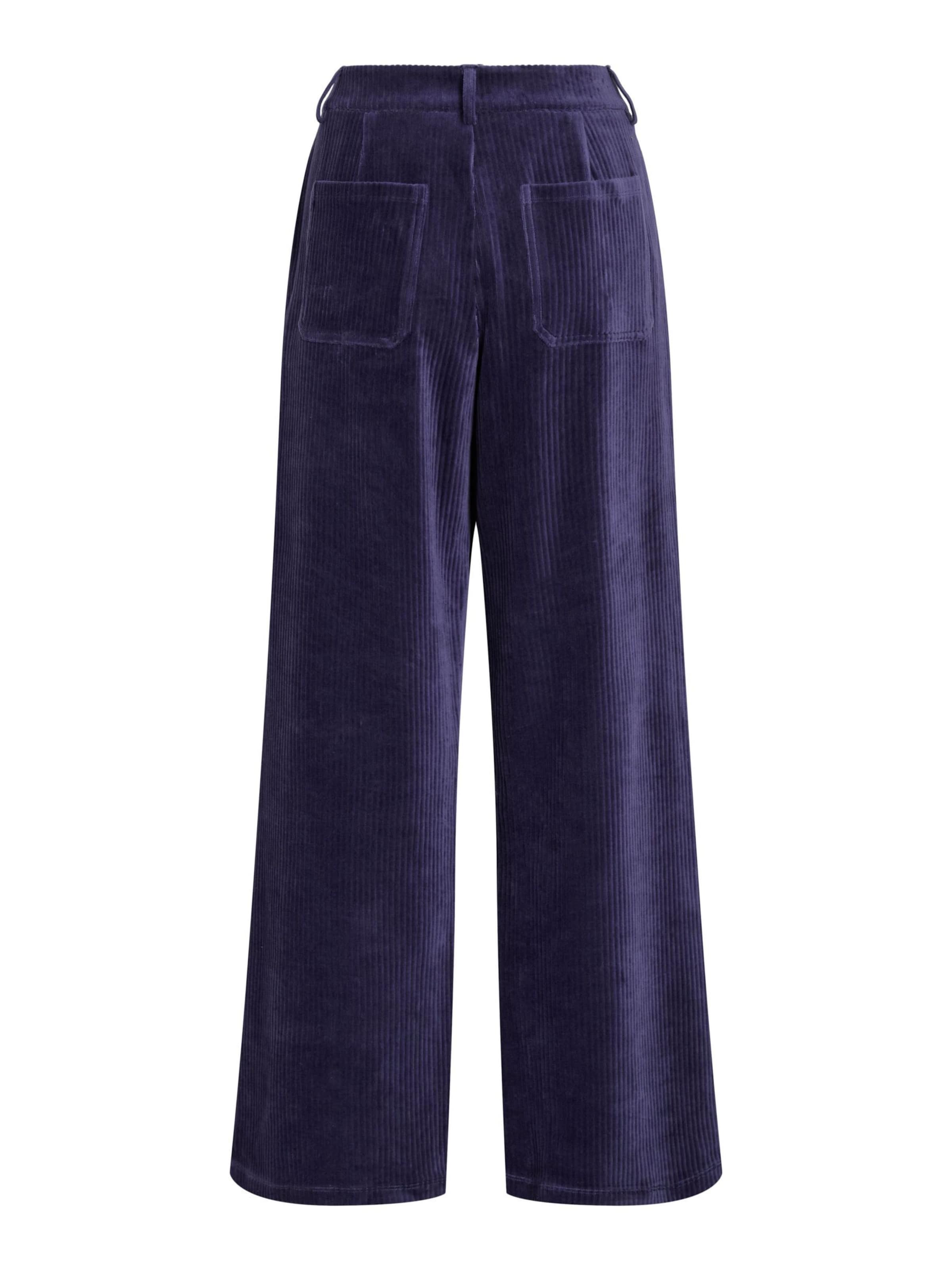 VILA Wide leg Pants 'KITA' in Purple