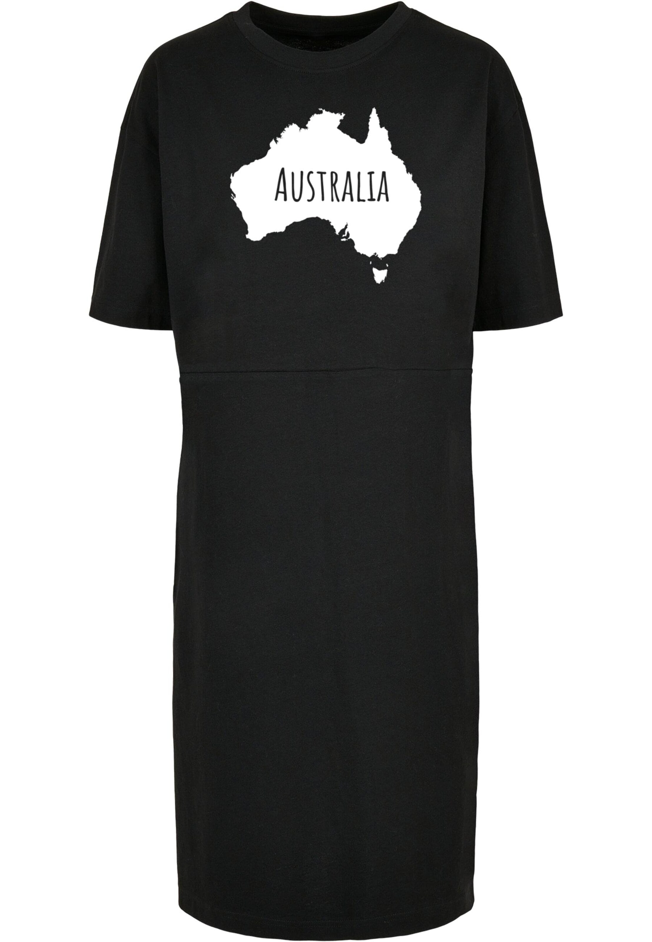 Merchcode Kleid 'Australia' in Schwarz: Vorderseite