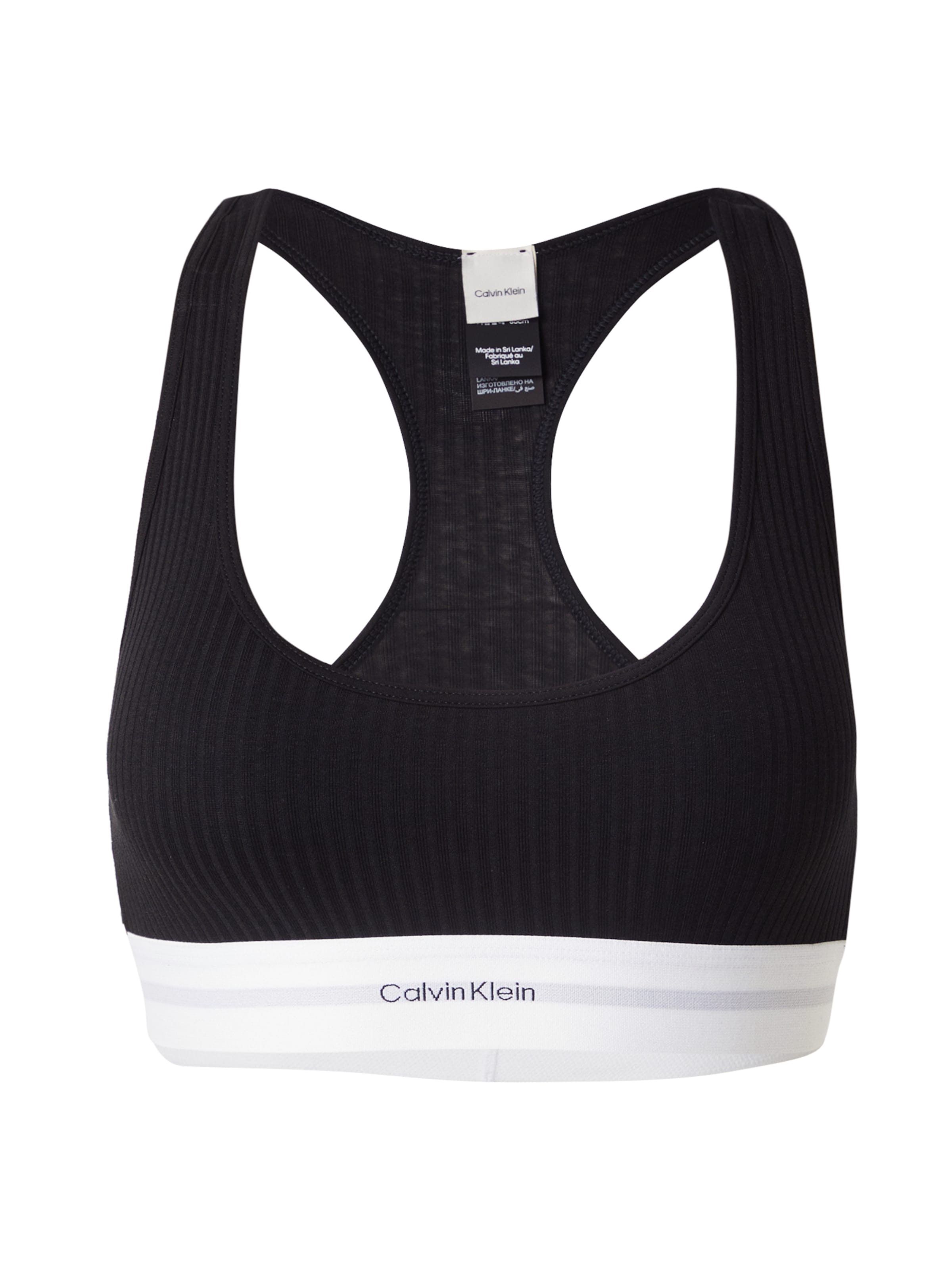 Bustier Soutien-gorge Calvin Klein Underwear en noir : devant