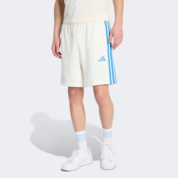 ADIDAS SPORTSWEAR Regular Workout Pants in White: front