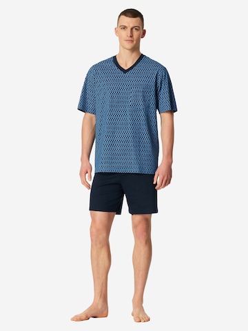 SCHIESSER Pajama short 'Comfort Nightwear' in Blue: front