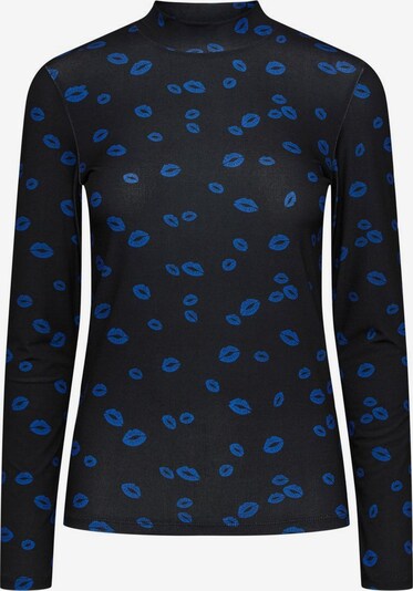 PIECES قميص 'Sille' بـ أزرق / أسود, عرض المنتج