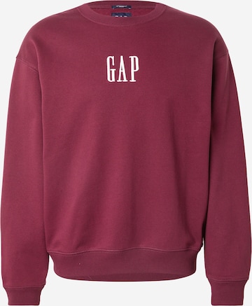 GAPSweater majica - crvena boja: prednji dio