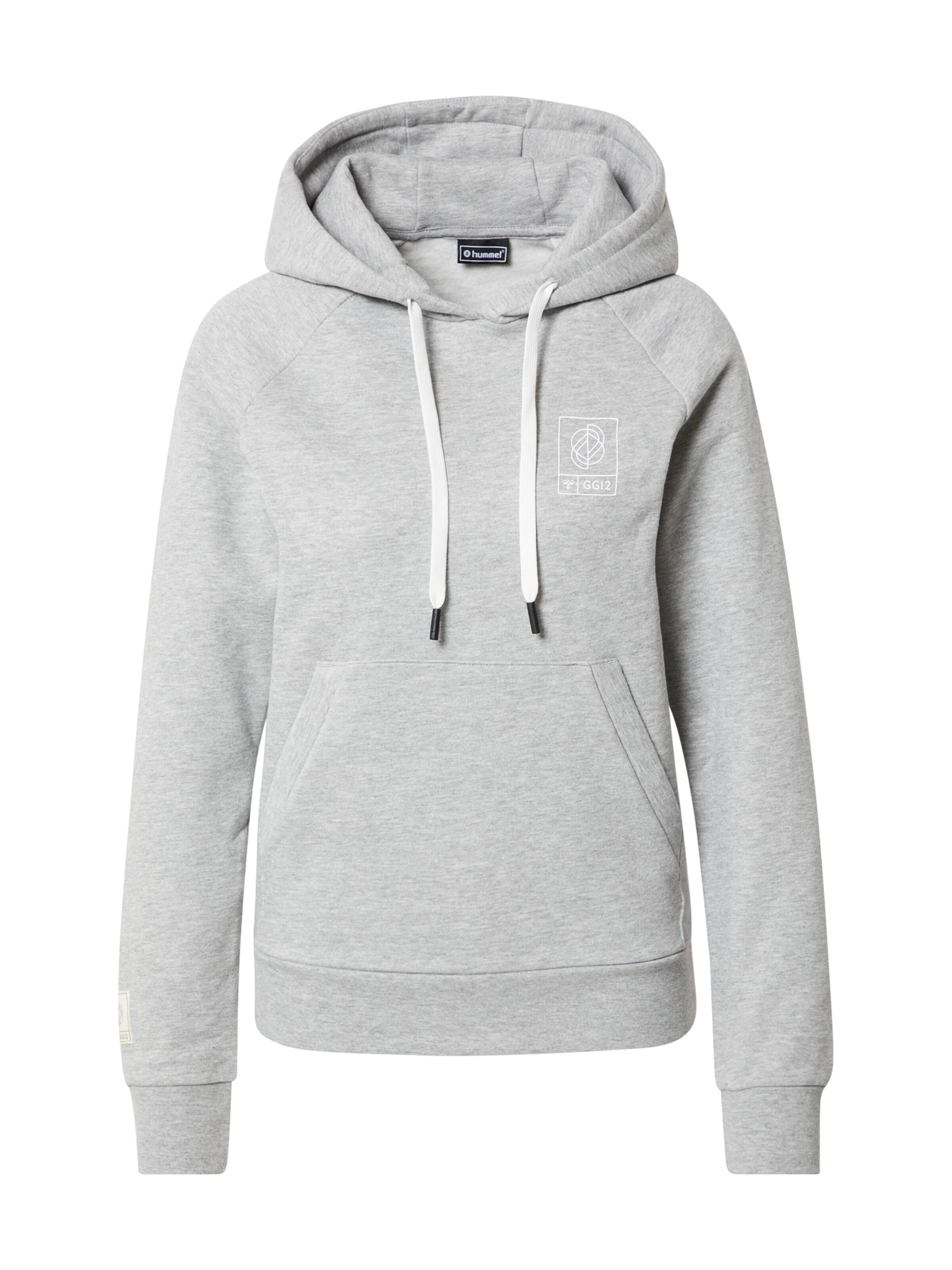 Hummel Sweatshirt 'GG12' in graumeliert / weiß, Produktansicht