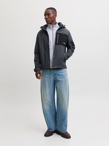 JACK & JONES Prehodna jakna 'JJLUPO' | siva barva