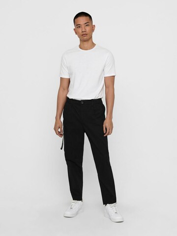 Only & Sons Regular Chino trousers in Black