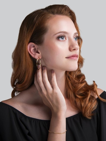 Boucles d'oreilles 'Tiny Hoops' Amberz en or