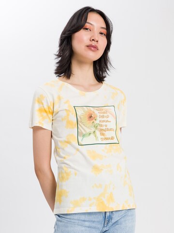 CROSS JEANS Shirt ' 55822 ' in Yellow: front
