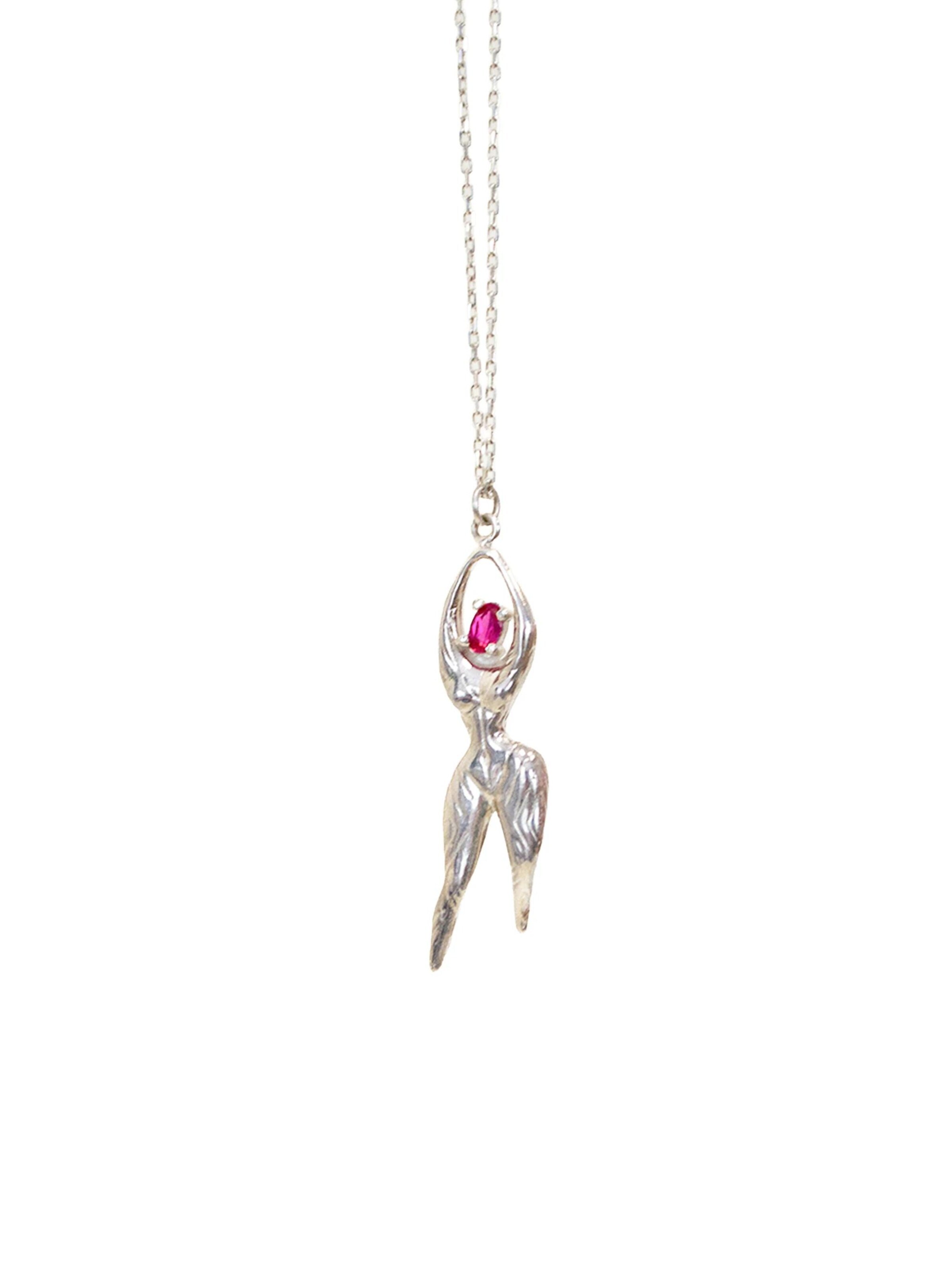 ALICE Designs Hangers 'Vesta Sterling Silver Pendant' in Zilver: voorkant