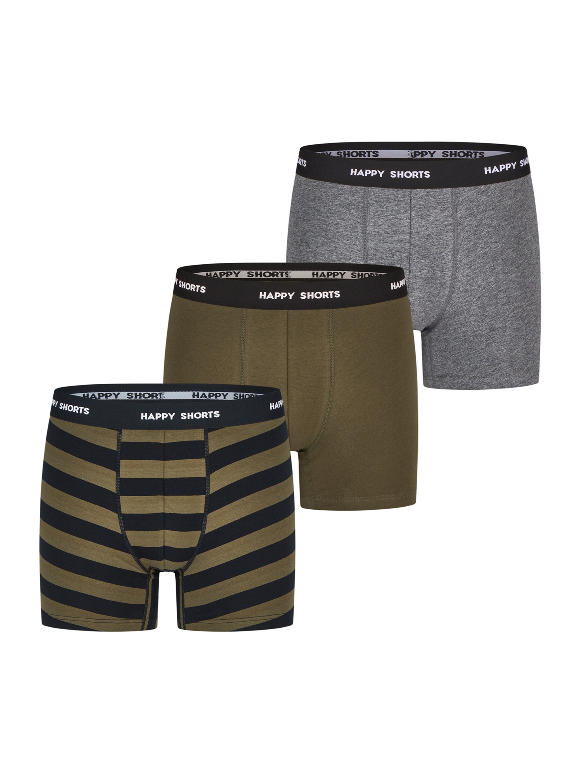 Happy Shorts Boxer shorts ' Jersey ' in Brown: front