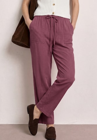 STREET ONE Loosefit Hose in Lila: Vorderseite