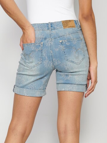 KOROSHI Slimfit Shorts in Blau