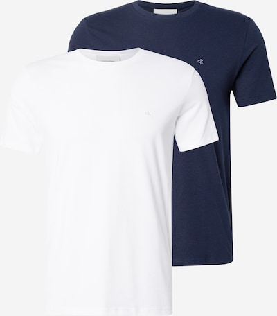 Marškinėliai iš Calvin Klein, spalva – tamsiai mėlyna / balta, Prekių apžvalga