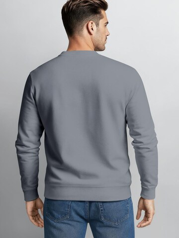 Neverless Sweatshirt 'life begins' in Grau