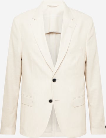 Bruun & Stengade - Ajuste regular Chaqueta saco 'Pollino' en beige: frente