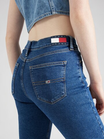 zils Tommy Jeans Šaurs Džinsi 'NORA MID RISE SKINNY'