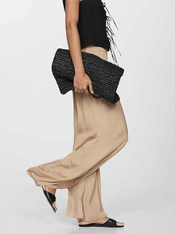 MANGO Wide Leg Bukser 'MOON' i beige