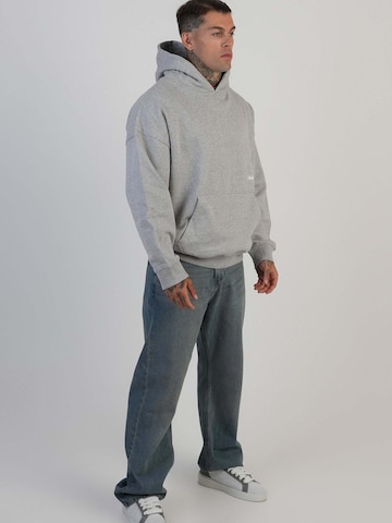 SikSilk Sweatshirt 'Graphic Hoodie' in Grey: front