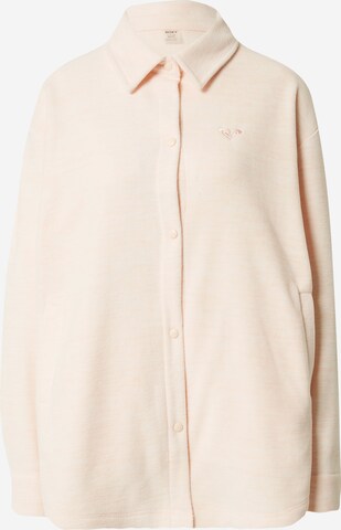 ROXY Fleece jas in Beige: voorkant