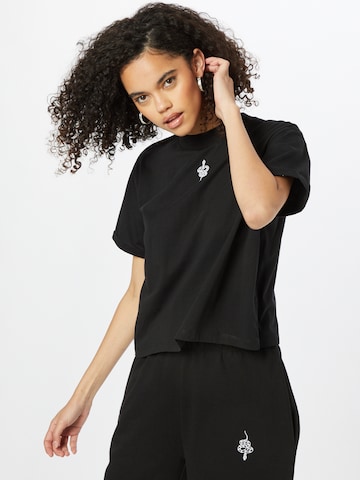 ABOUT YOU x INNA Shirt 'Selina' in Zwart: voorkant