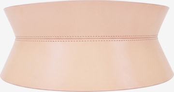 Haute Cuir Belt 'Rounded Hourglass Corset Belt' in Beige: front