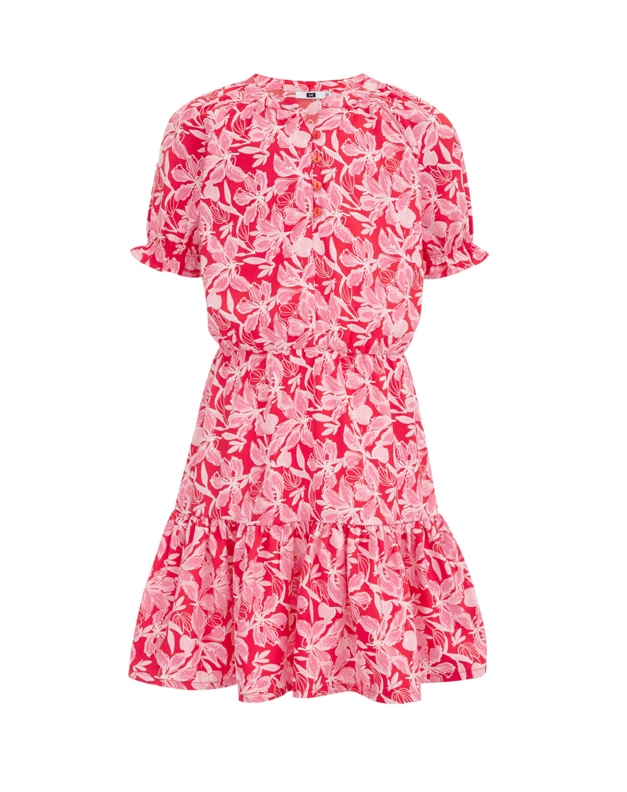 sarkans WE Fashion Kleita: no priekšpuses