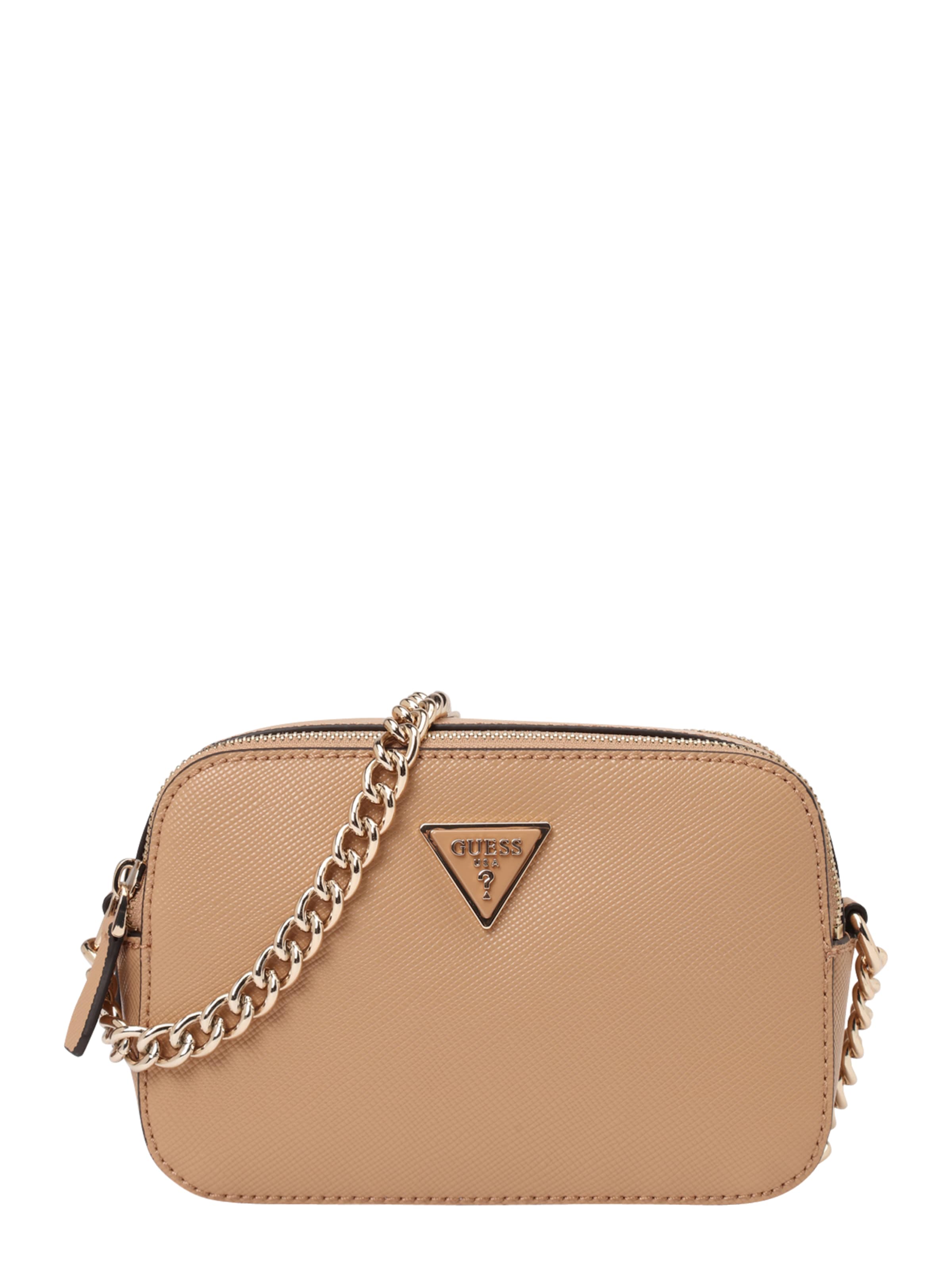 GUESS Õlakott 'NOELLE', värv beež: eest vaates