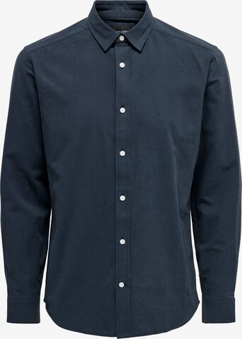 Only & Sons Regular fit Button Up Shirt 'BEN' in Blue: front