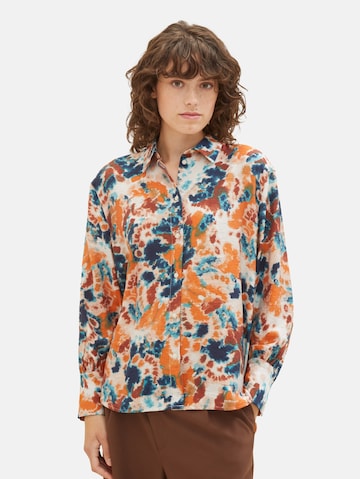 TOM TAILOR Blouse in Oranje: voorkant