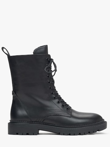 Estro Enkellaarsje '6436-716' in Zwart: voorkant