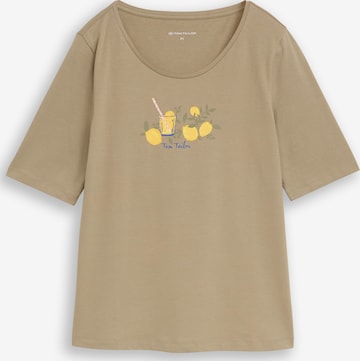 T-shirt TOM TAILOR en vert : devant