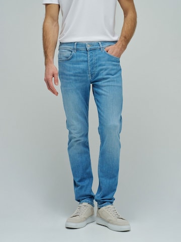Salsa Jeans Slimfit Jeans in Blauw: voorkant