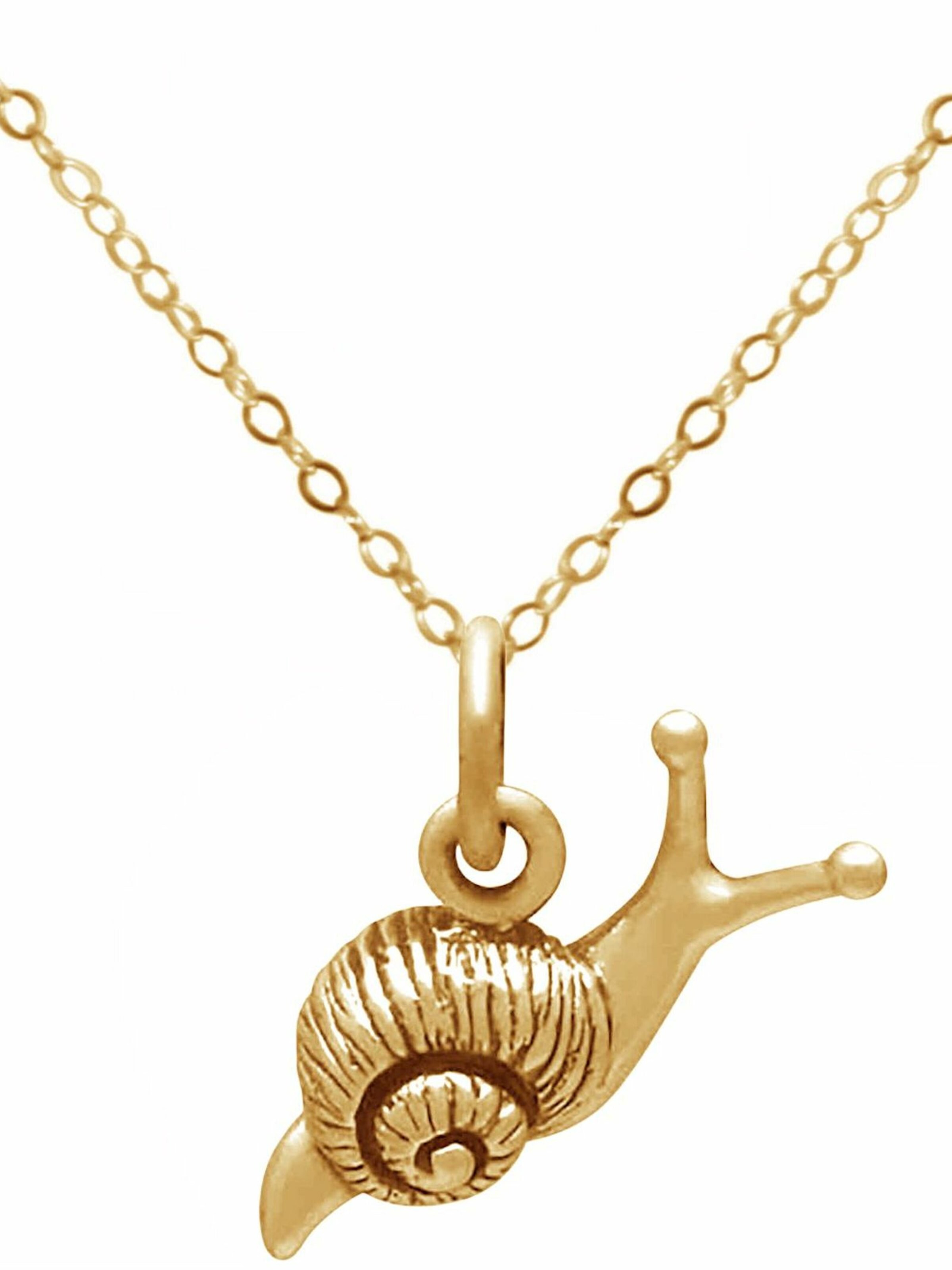Gemshine Kette 'Schnecke' in Gold