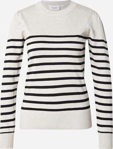 SAINT TROPEZ - Pullover 'Mila' em cinzento: frente