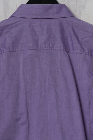 BOSS Black Button Up Shirt in L in Purple