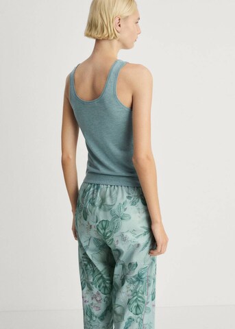 MANGO Pijama Shirt 'Niki' in Grün