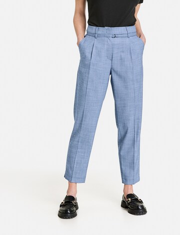 GERRY WEBER Regular Pleated Pants in Blue: front