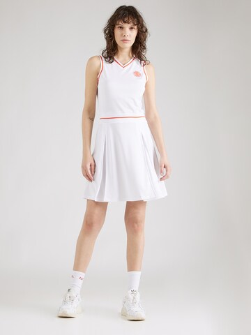 EA7 Emporio Armani - Vestido deportivo en blanco