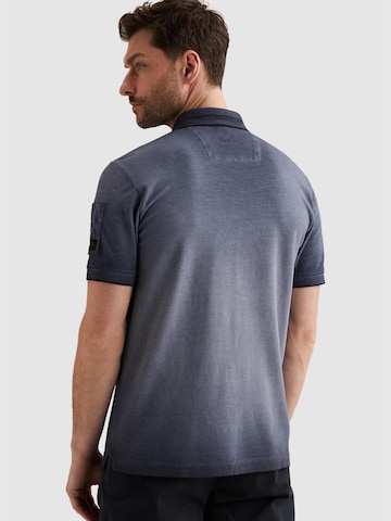 Maglietta 'Polo shirt with cold-dye wash and flight pocket' di PME Legend in blu